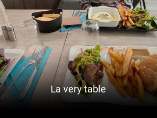 La very table réservation de table