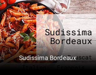 Sudissima Bordeaux réservation de table