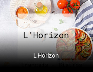 L'Horizon réservation de table
