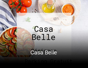 Casa Belle réservation de table
