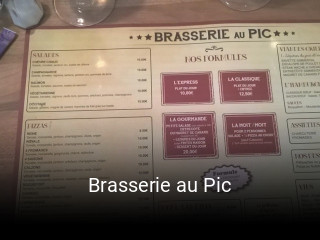 Brasserie au Pic réservation