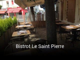 Bistrot Le Saint Pierre réservation de table