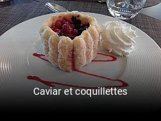 Caviar et coquillettes réservation de table