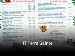 Ti Terre Sainte réservation de table