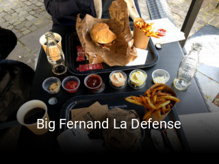 Big Fernand La Defense réservation de table