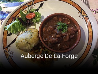 Auberge De La Forge réservation de table