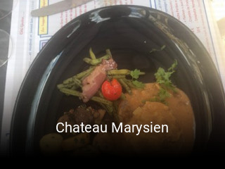 Chateau Marysien réservation de table