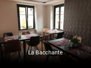Réserver une table chez La Bacchante maintenant