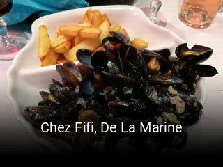 Chez Fifi, De La Marine réservation de table