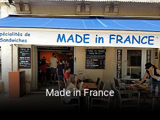 Réserver une table chez Made in France maintenant