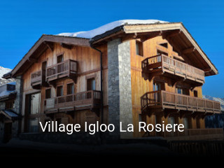 Village Igloo La Rosiere réservation de table