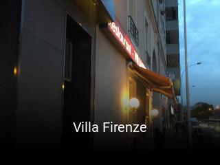Villa Firenze réservation de table