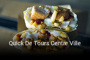 Quick De Tours Centre Ville réservation de table