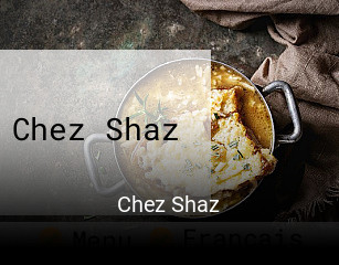 Chez Shaz réservation en ligne