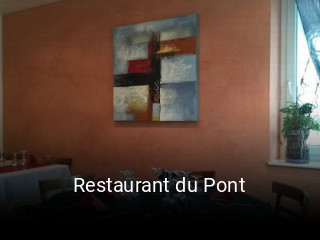 Restaurant du Pont réservation de table