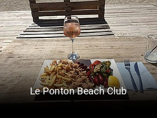 Réserver une table chez Le Ponton Beach Club maintenant