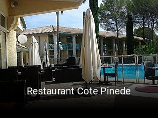 Restaurant Cote Pinede réservation en ligne
