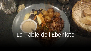 La Table de l'Ebeniste réservation de table