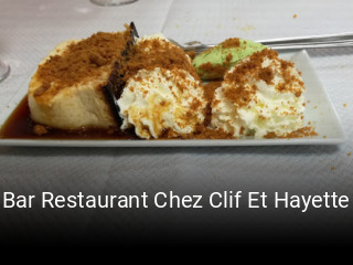 Bar Restaurant Chez Clif Et Hayette réservation de table