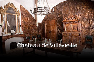 Chateau de Villevieille réservation de table