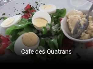 Cafe des Quatrans réservation de table