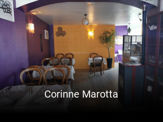 Corinne Marotta réservation de table