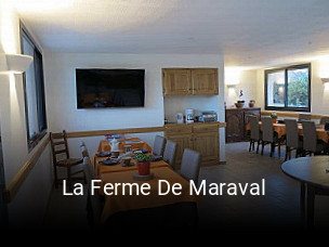 La Ferme De Maraval réservation de table