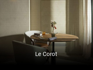Réserver une table chez Le Corot maintenant