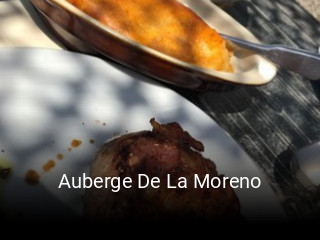 Auberge De La Moreno réservation de table
