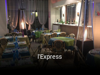l'Express réservation de table