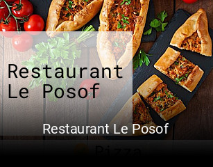 Restaurant Le Posof réservation