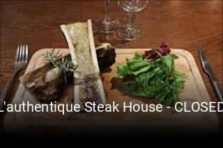 Réserver une table chez L'authentique Steak House - CLOSED maintenant