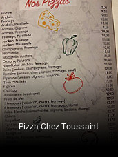 Pizza Chez Toussaint réservation