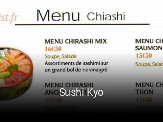 Réserver une table chez Sushi Kyo maintenant