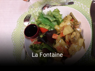 La Fontaine réservation de table