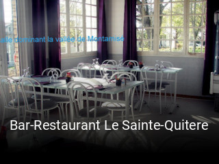 Bar-Restaurant Le Sainte-Quitere réservation