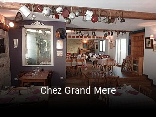Chez Grand Mere réservation