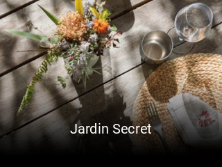 Jardin Secret réservation en ligne