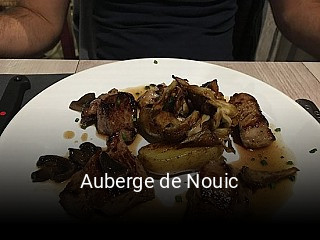 Auberge de Nouic réservation