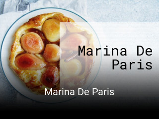 Marina De Paris réservation de table