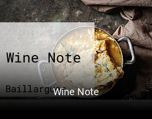 Wine Note réservation de table