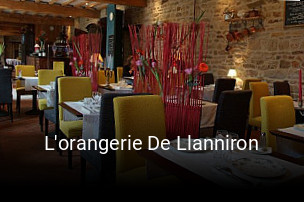 L'orangerie De Llanniron réservation de table