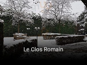 Le Clos Romain réservation