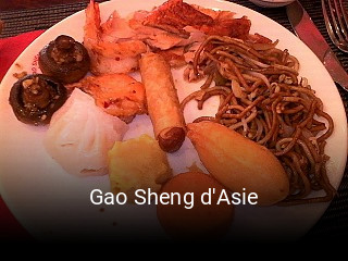 Réserver une table chez Gao Sheng d'Asie maintenant