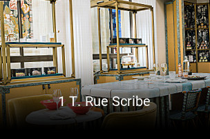 1 T. Rue Scribe réservation en ligne