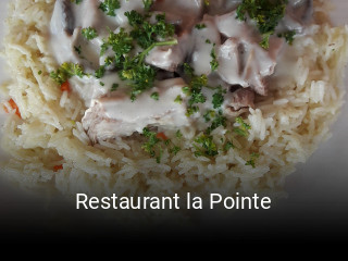 Restaurant la Pointe réservation en ligne
