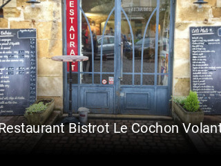 Restaurant Bistrot Le Cochon Volant réservation de table