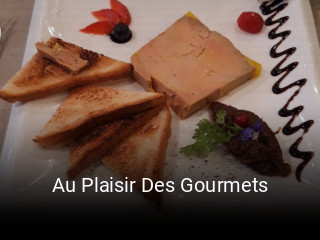 Au Plaisir Des Gourmets réservation de table