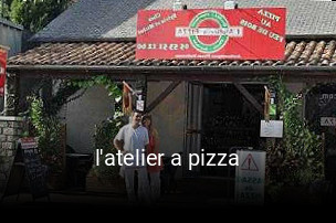 l'atelier a pizza réservation en ligne