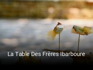 La Table Des Frères Ibarboure réservation de table